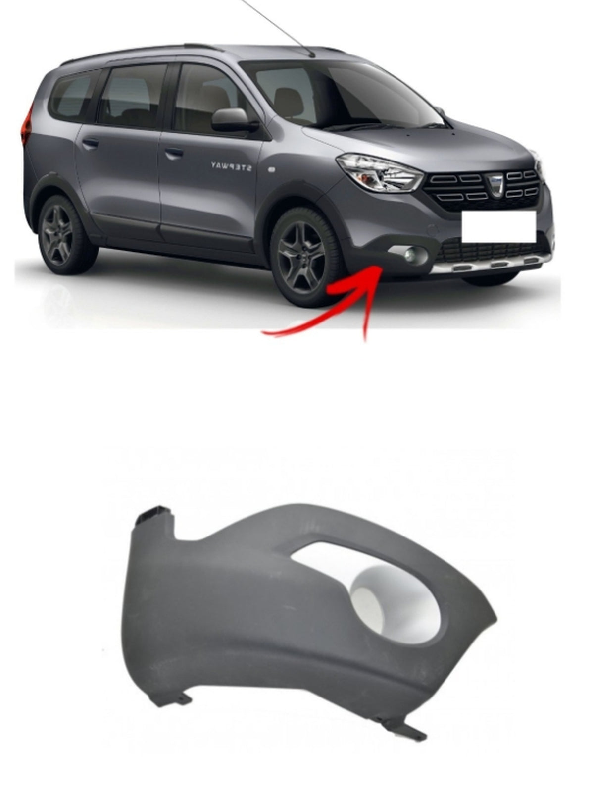 Dacia Lodgy Dokker Sağ Sis Far Çerçevesi Mais 261A27633R - product