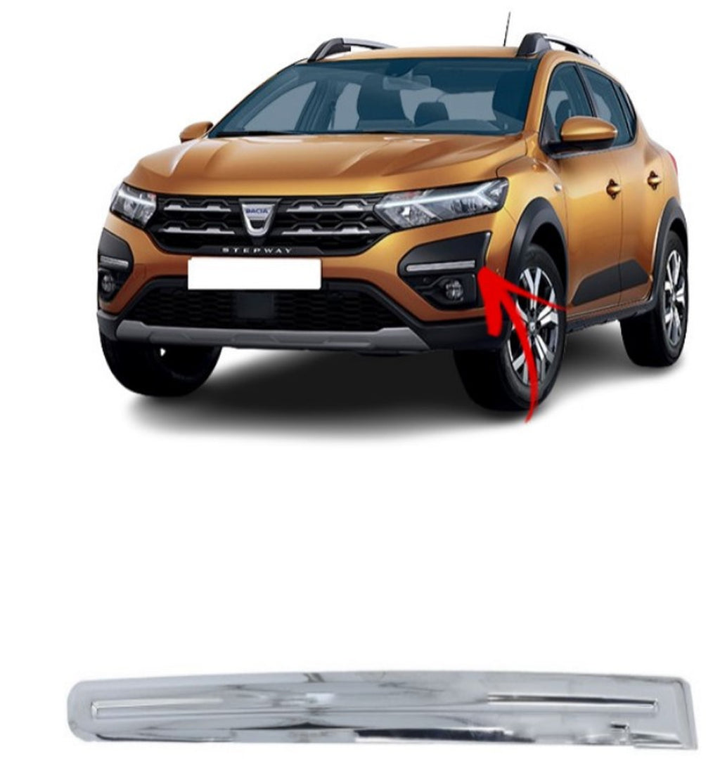 D.SANDERO STEPWAY ÖN TAMPON PANJUR ÇITASI KROM Lh.21- - product