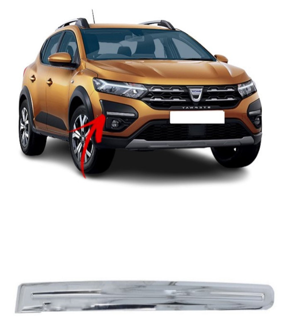 D.SANDERO STEPWAY ÖN TAMPON PANJUR ÇITASI KROM Rh.21- - product