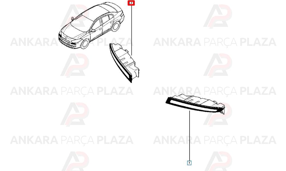 Megane 3 Gündüz Fari Sağ Yerli Hb Faz 2 266006799R