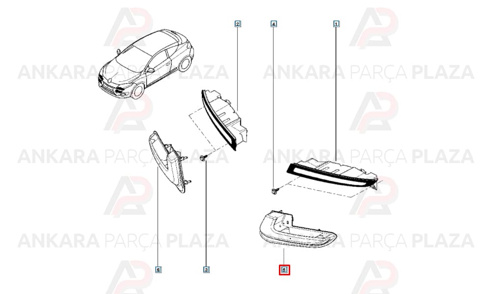Megane 3 Sol Gündüz Farı 266051268R