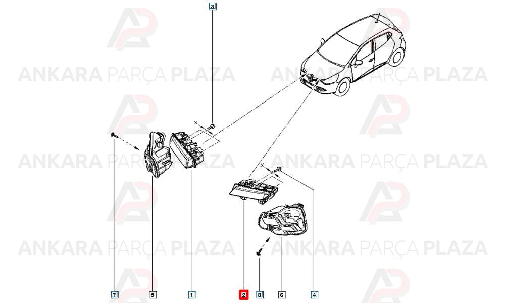 Captur 13 - 19 Gündüz Farı Sol Ledli Meydan