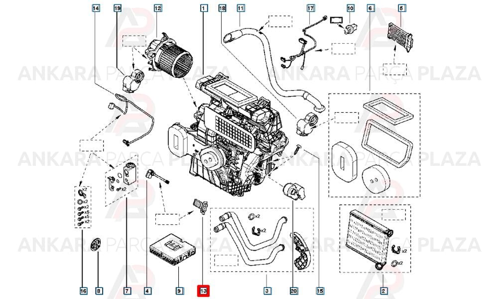 Clio 4 Captur Denso Fan Motor Rezistansi 271500017R