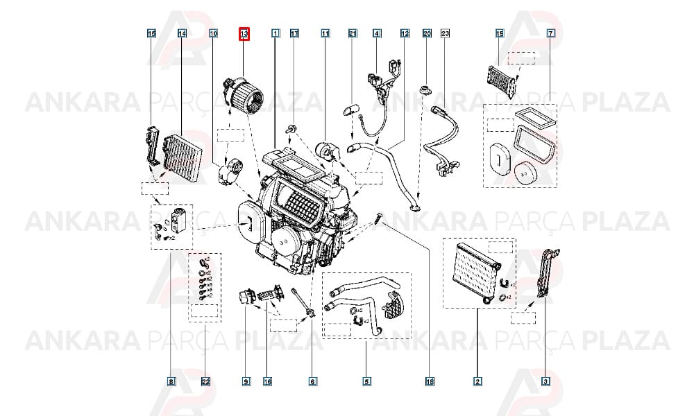 Kalorifer Motoru Renault Clio 4