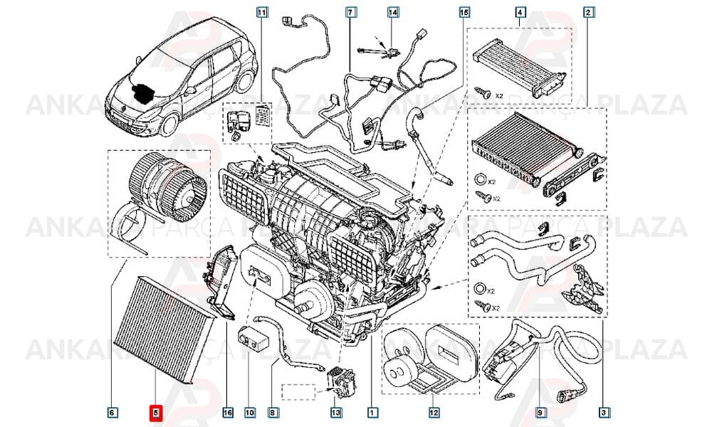 Polen Filtresi Grand Scenic 3 2009 > Trafic 3 2014 > Karbonlu