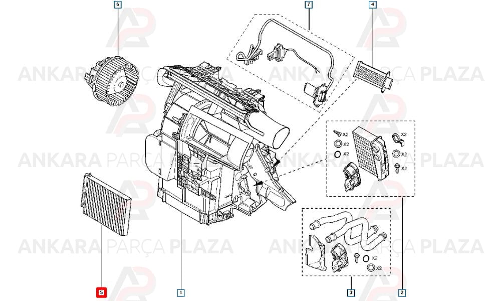 Polen Filtresi Renault Clio 3 Modüs 2005 >