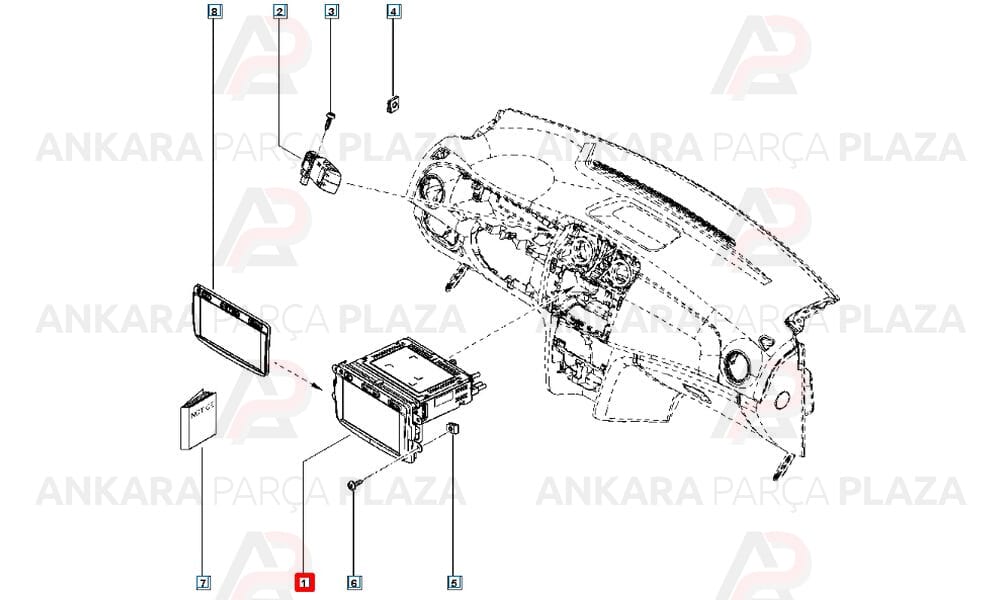 Logan Sandero Captur Teyp Orijinal 281155590R