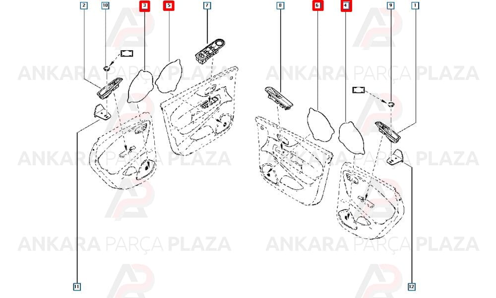 Hoparlör Alt Süngeri Yeni Sandero 281905408R