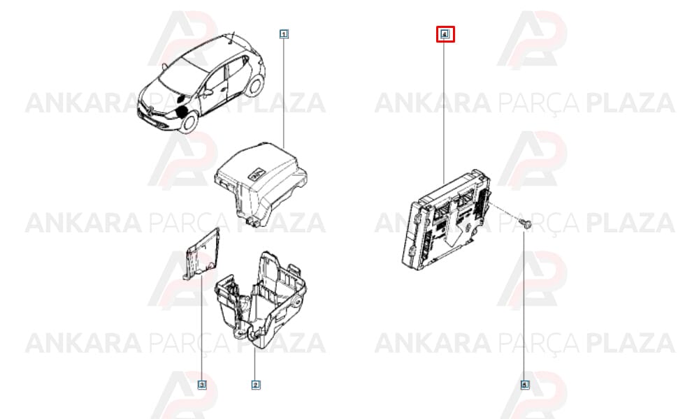 Sigorta Kutusu Clio 4 Sandero Dokker 284B17441R