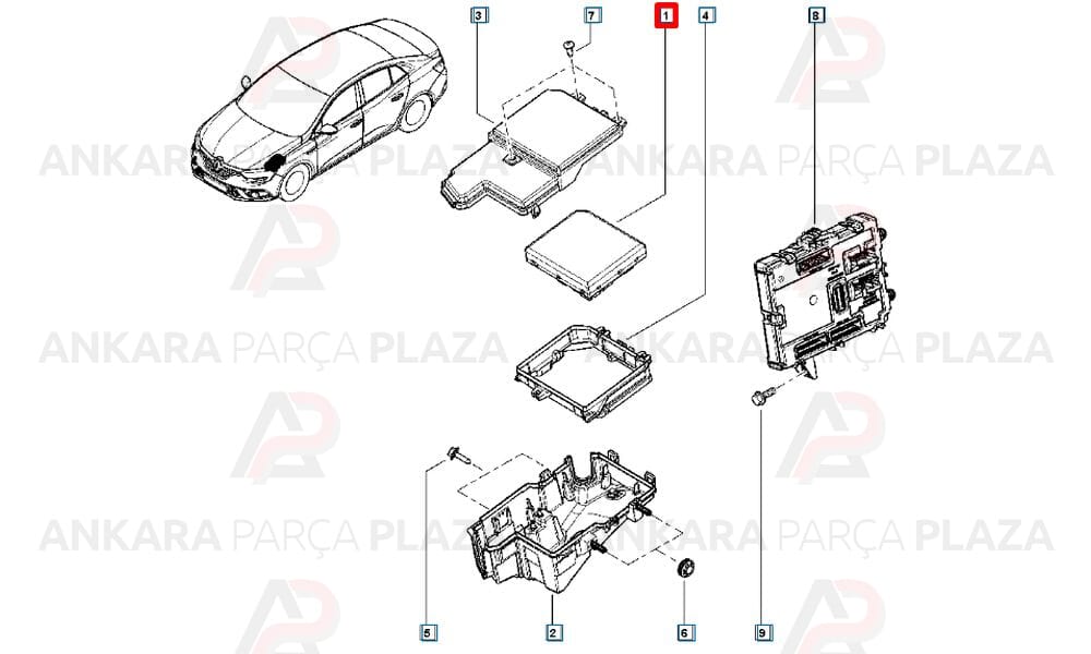 Upc Beyni Sigorta Kutusu Talisman Megane 4 Sedan 284B66727R