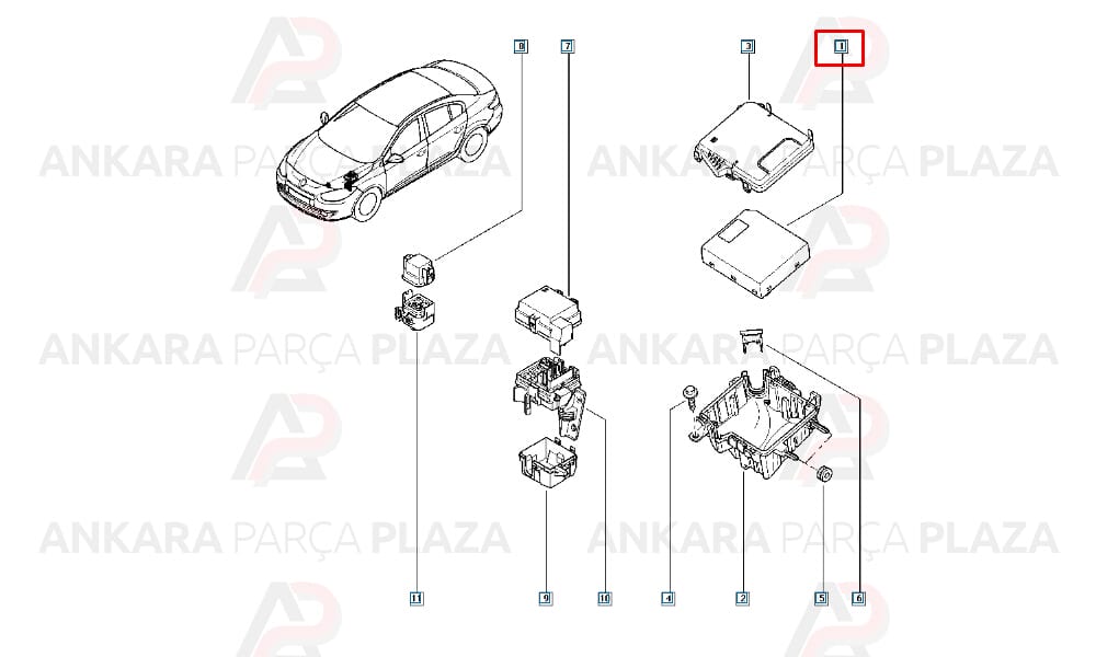 Sigorta Kutusu Fluence 284B69159R