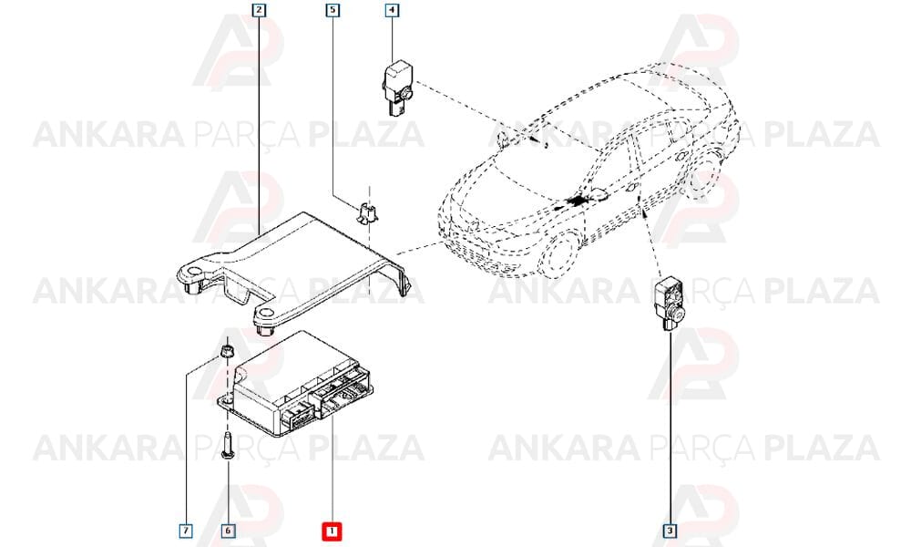 Hava Yastığı Airbag Beyni Megane 3 Fluence 285581920R 285581088R