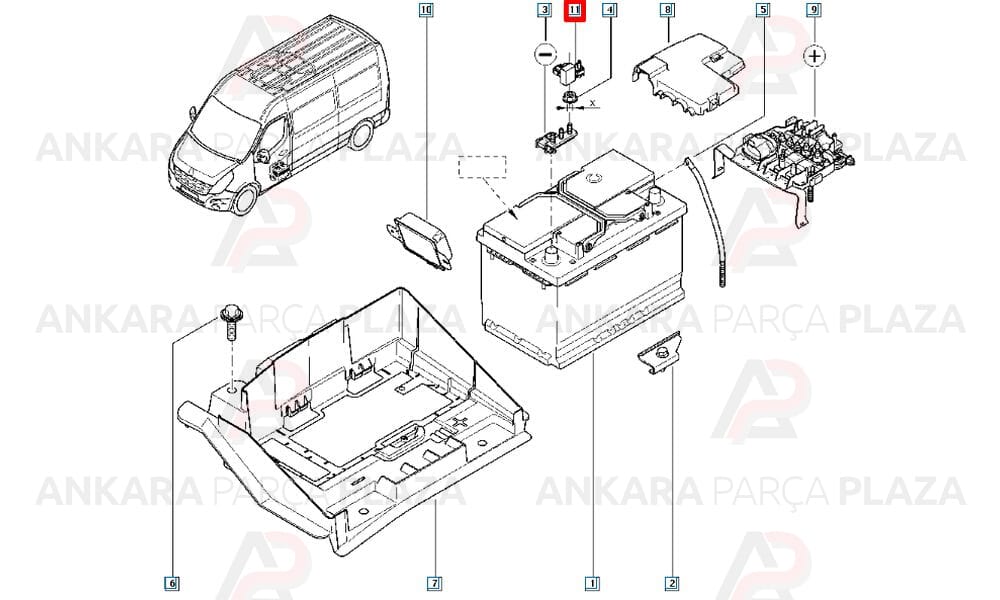 Kutup Başı Enerji Yönetim Kaptörü Master 3 Kangoo 3 Latituede Laguna 3