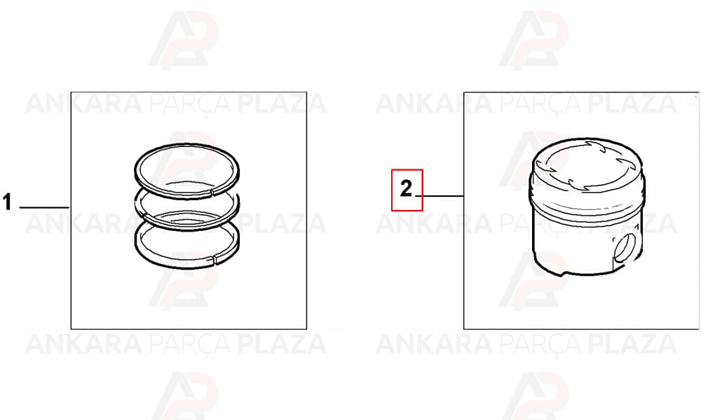 Ducato 3.0Jtd 16V Silindir Onarım Seti (Piston, Segman) 0.60 96.40Mm Yenmak