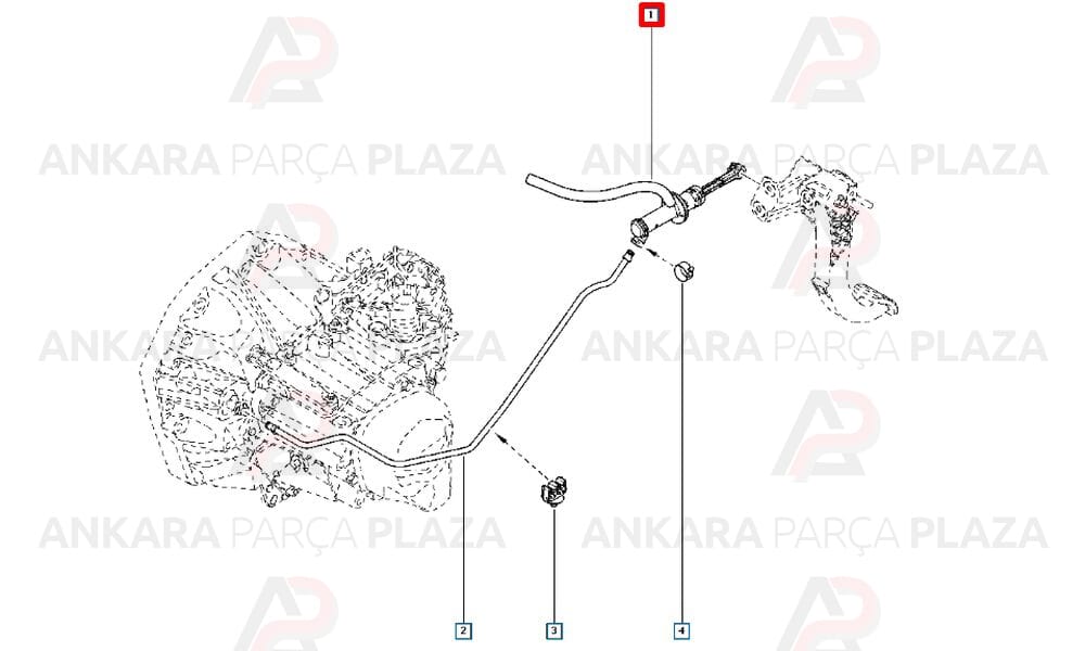Debriyaj Üst Merkez Silindiri Kangoo 3 8200492742