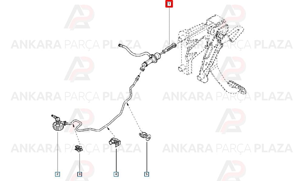 Hidrolik Debriyaj Üst Merkezi Dokker Lodgy 306104118R