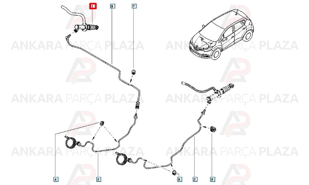 Hidrolik Debriyaj Üst Merkezi Clio 4 Captur 306105773R 306100642R