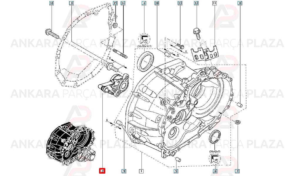 Debriyaj Rulmanı Hidrolik Renault Megane Scenic 1.9 Dci - 2.0 16V