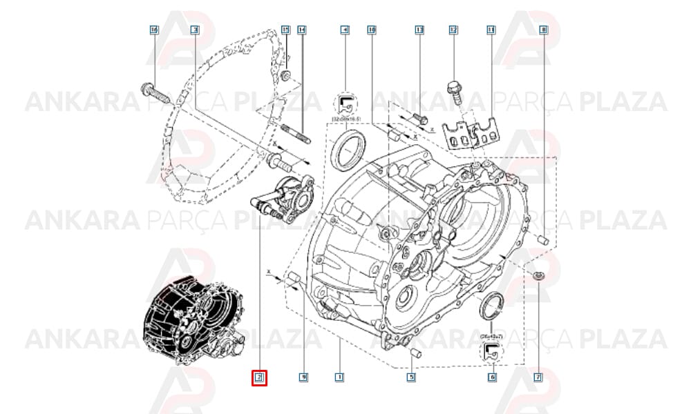 Hidrolik Debriyaj Silindiri Megane 2 Rs 306202864R