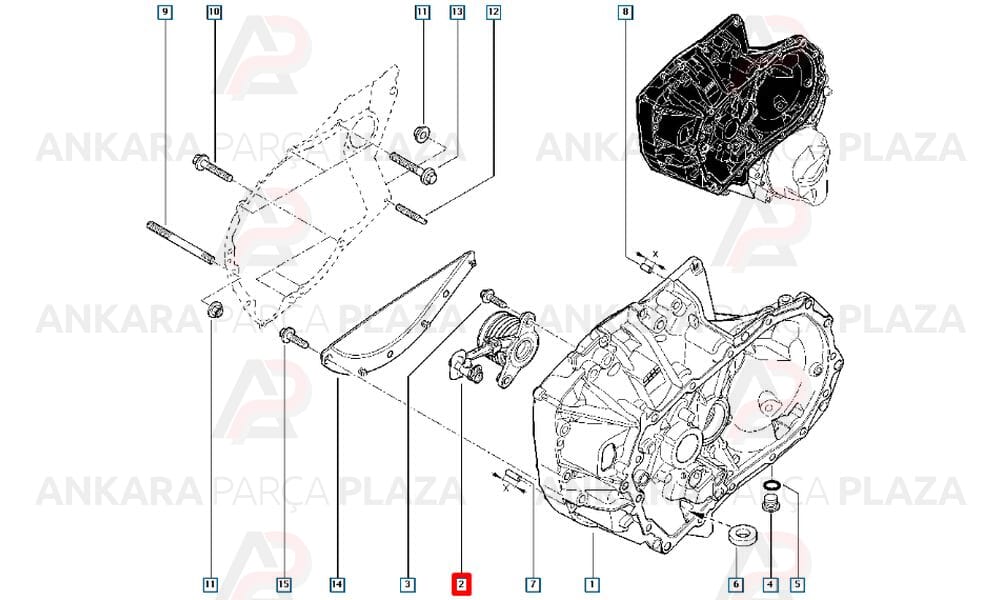 Hidrolik Debriyaj Rulmanı Clio 3 306203381R