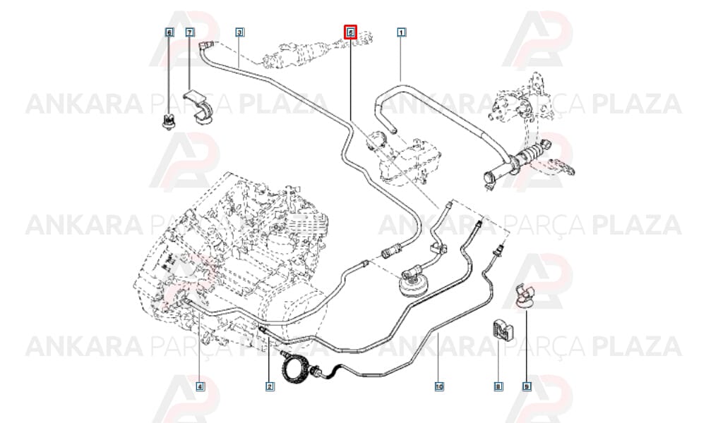 Clio 3 Hidrolik Debriyaj Hortumu 308518759R 8200229233
