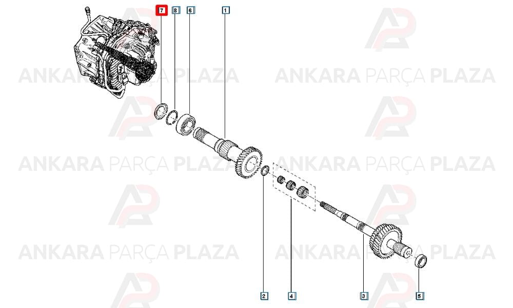 Fluence Megane Clio Şanzıman Mil Keçesi İthal Orijinal 321132689R-1