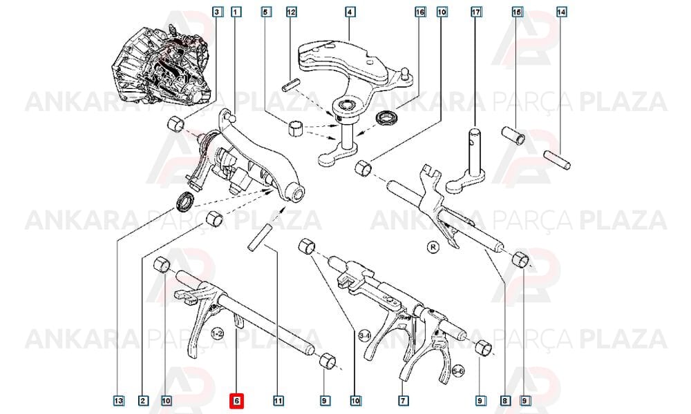 Megane 3 Debriyaj Çatali Dc4 8200931665