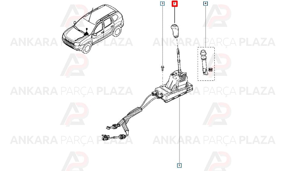 Megane 3, Fluence, Kangoo, Master Vites Topuzu Mtj