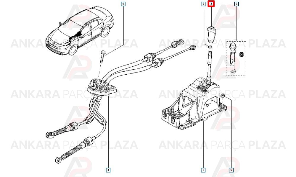 Fluence, Megane 3, Kangoo, Master Vites Topuzu Mtj