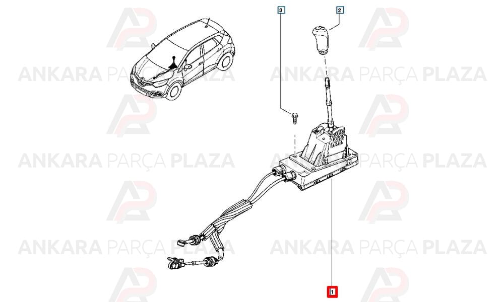 Duster Vites Kolu Kumandası Orijinal 8200976710