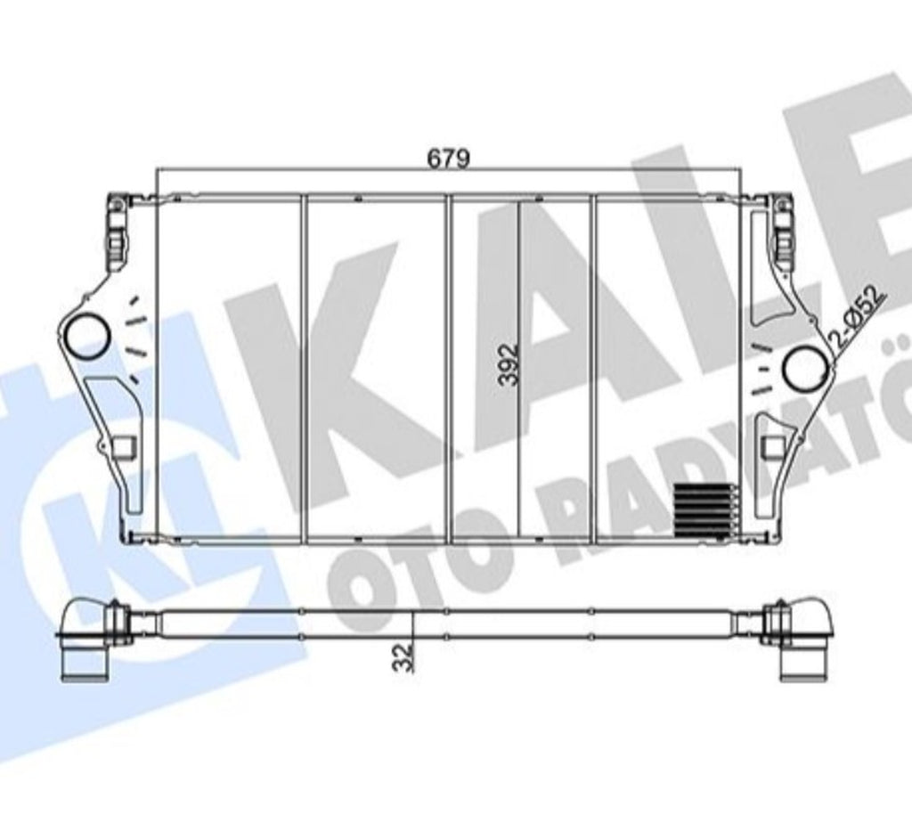Renault Espace 4 Laguna 2 Vel Satis Turbo Radyatörü Kale 345075 - main