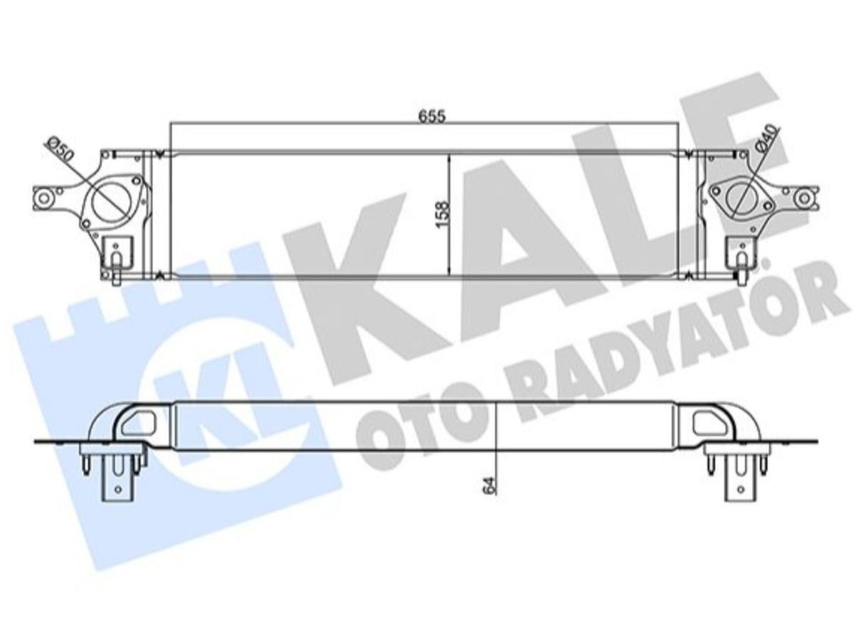 Renault Koleos Nissan X-Trail Turbo Radyatörü Kale Radyatör 345125 - main
