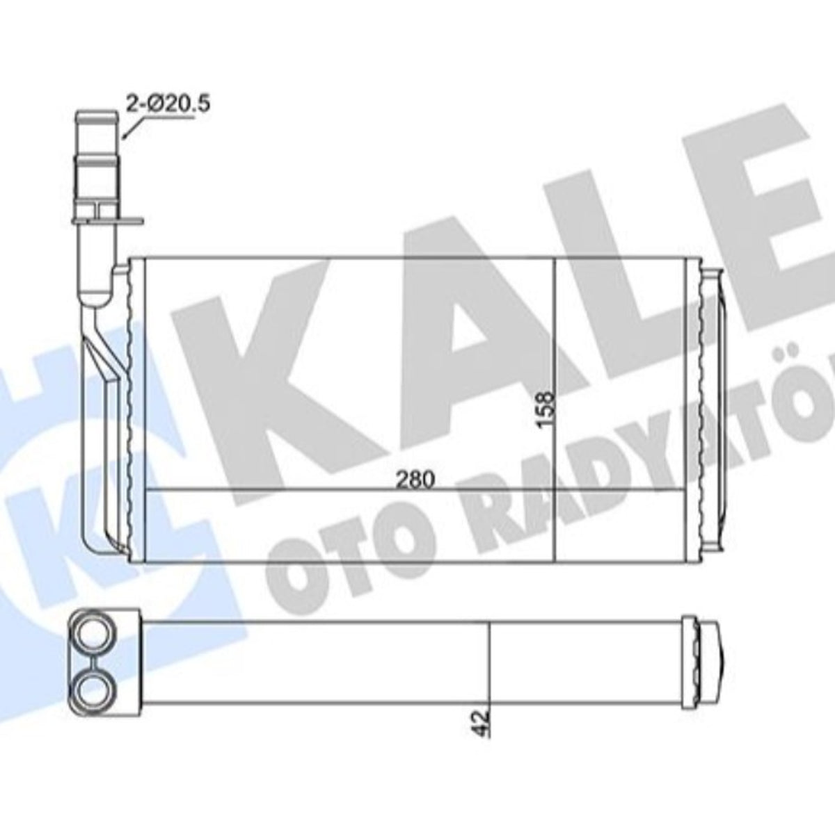 Fiat Croma Alfa 164 Lancia Thema Kalorifer Radyatörü Kale 346375 - main