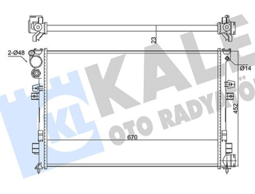 Fiat Scudo Peugeot 806 Expert Su Motor Radyatörü Kale 347220 - main