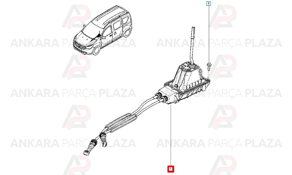 Dokker,Lodgy 1.5 Dcı Vites Teli Cavo
