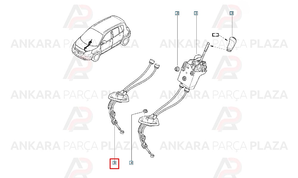 Kangoo 3 Vites Teli Orijinal 349358401R