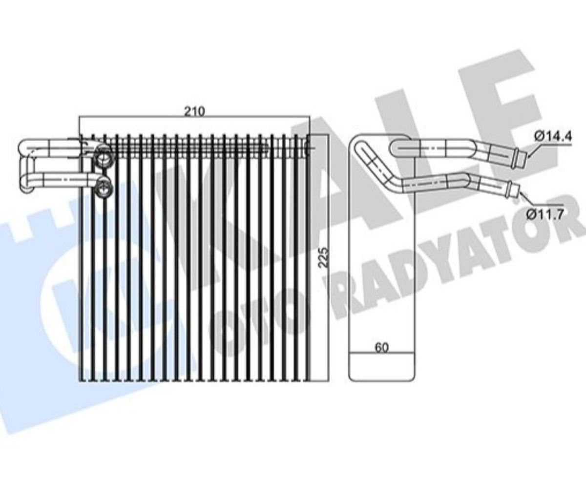 Dacia Duster Logan Sandero Renault Modus Klima Evaporatörü Kale 350075 - main