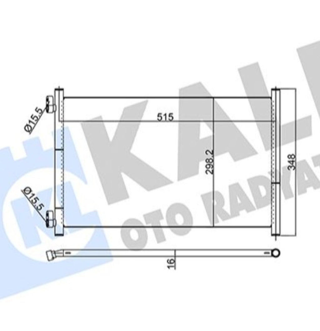 Fiat Punto Klima Radyatörü 1999-2003 Kale Radyatör 350560 - main