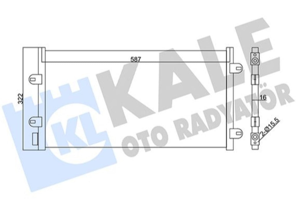 Fiat Punto Klima Radyatörü Kale 350565 - main