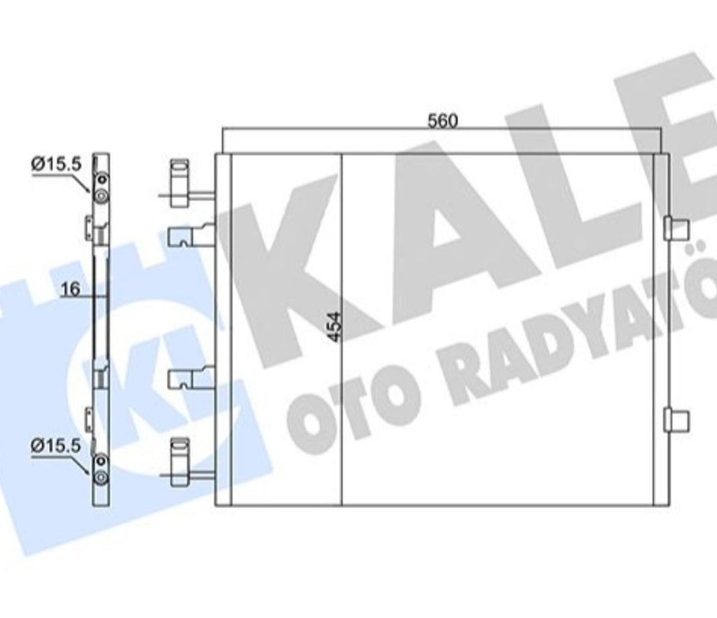 Renault Trafic II Vivaro Primestar Klima Radyatörü Kale 350670 - main