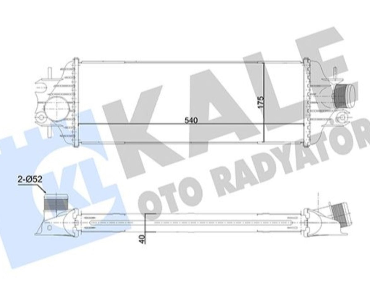 Renault Trafic II Nissan Primastar Opel Vivaro Turbo Radyatörü 350775 - main