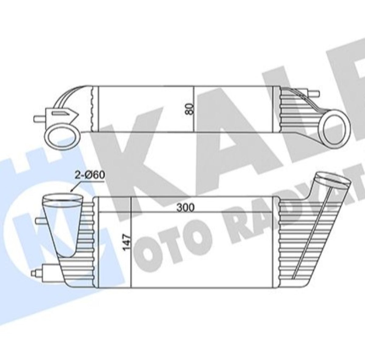 Fiat Scudo Ulysse Citroen C8 Jumpy Turbo Radyatörü Kale 350820 - main