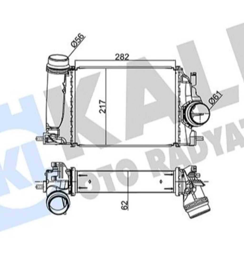 Renault Megane 4 Qashqai Kadjar Turbo Radyatörü Kale 350975 - main