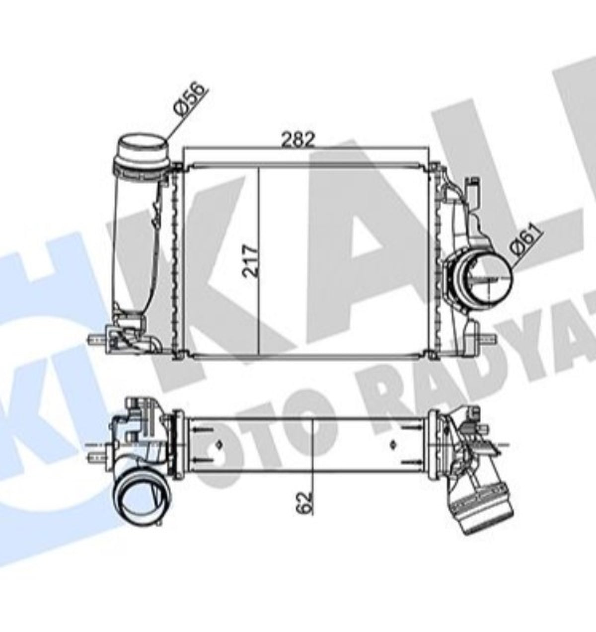 Renault Megane 4 Qashqai Kadjar Turbo Radyatörü Kale 350975 - main