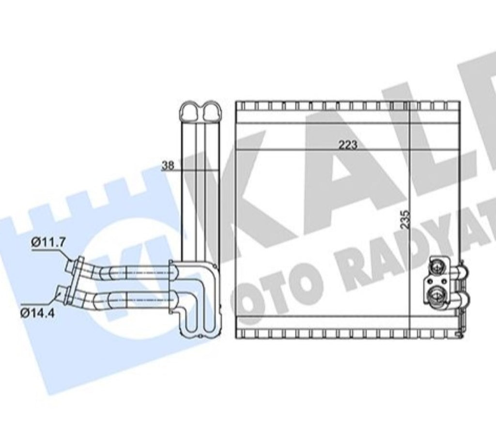 Renault Logan Dacia Sandero Klima Evaporatörü Kale Radyatör 352235 - main