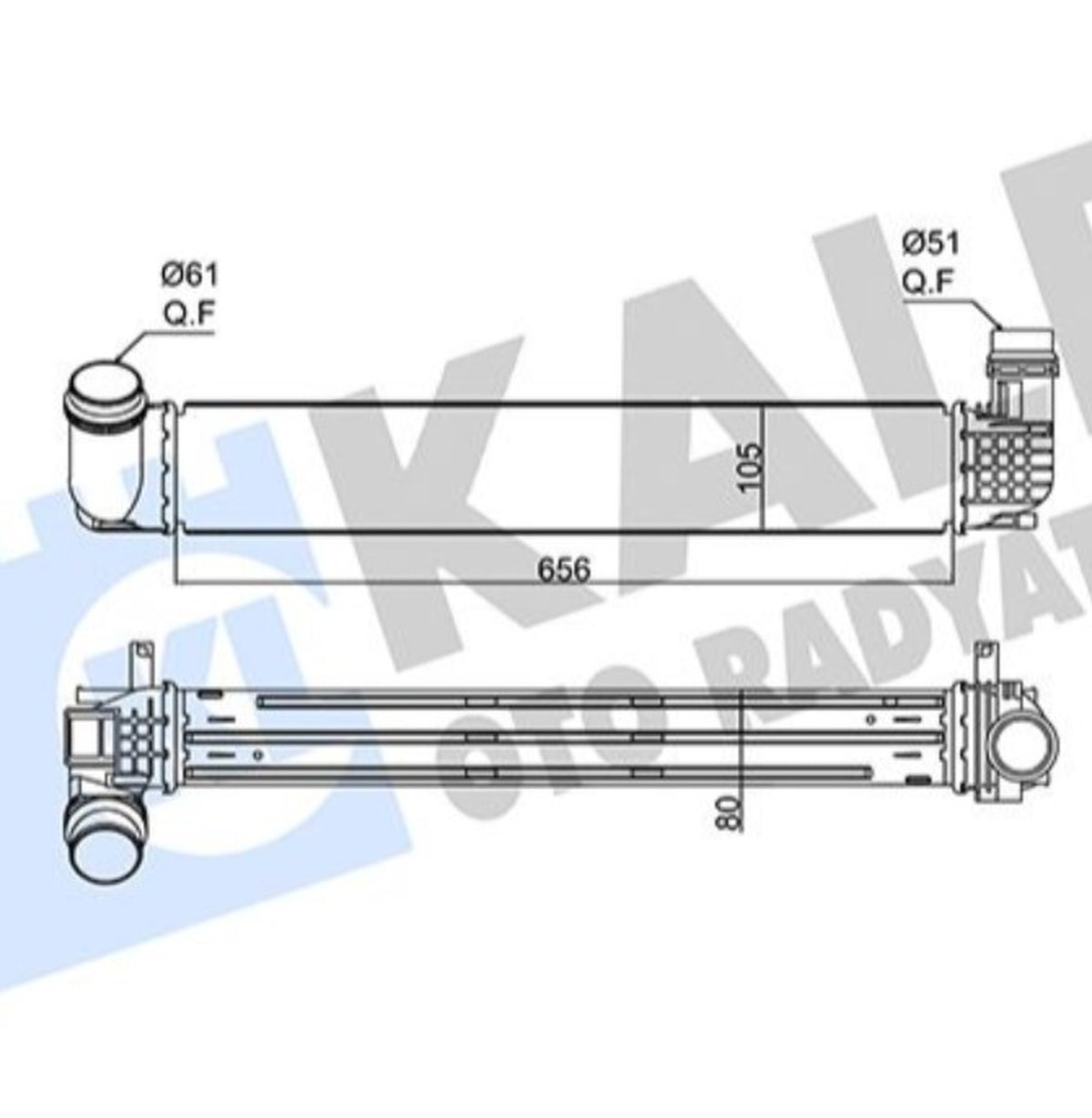 Renault Fluence Megane 3 Scenic 3 Turbo İntercooler Kale 352265 - main