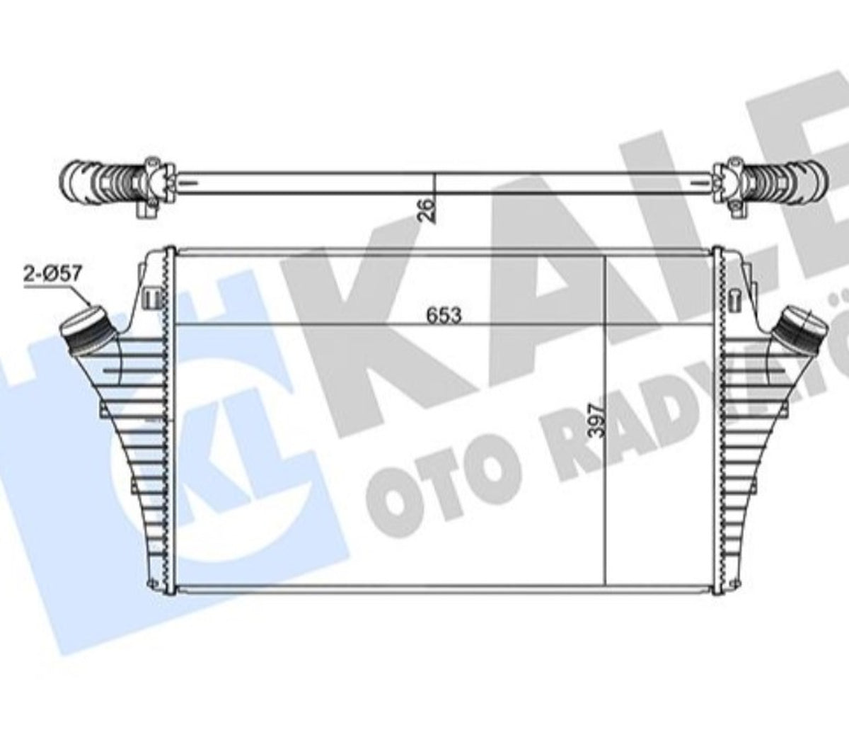 Fiat Croma Opel Vectra C Signum Saab 9-3 Turbo İntercooler Kale 352355 - main