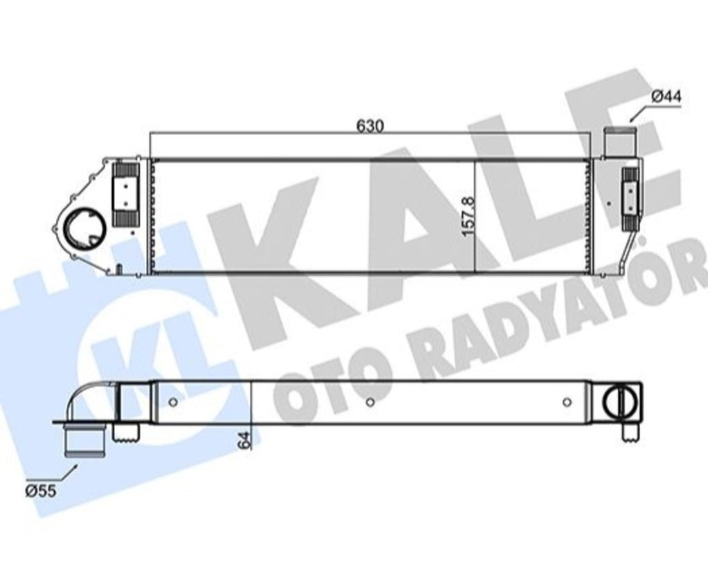 Renault Megane 2 Scenic 2 Turbo İntercooler Radyatörü Kale 352470 - main
