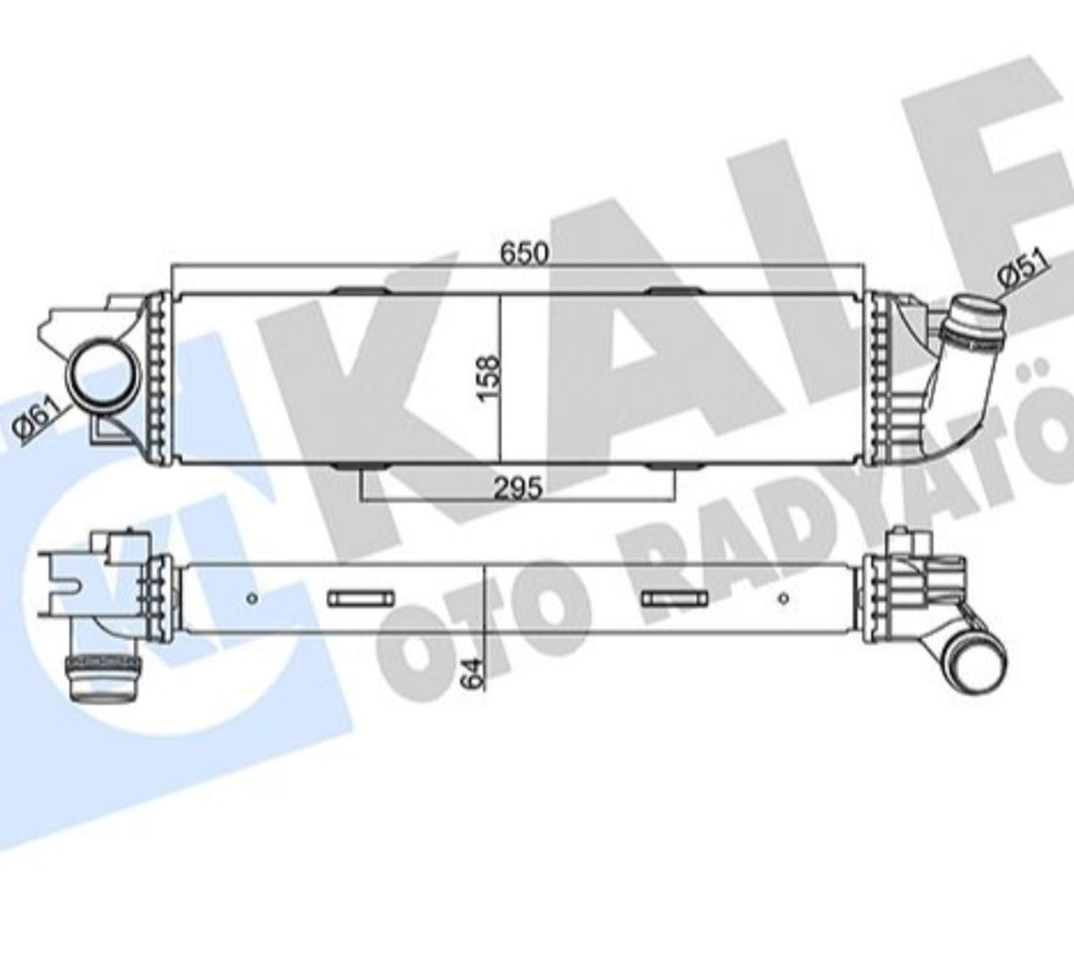 Fiat Talento Trafic 3 Vivaro NV300 Turbo Radyatörü Kale 352480 - main
