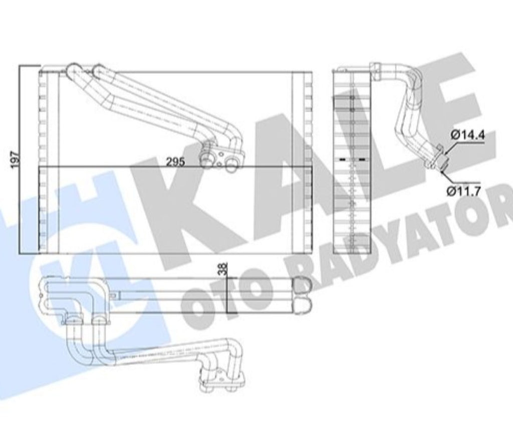 Fiat Grande Punto Evo Alfa Mito Opel Corsa D Klima Evaporatörü 352975 - main